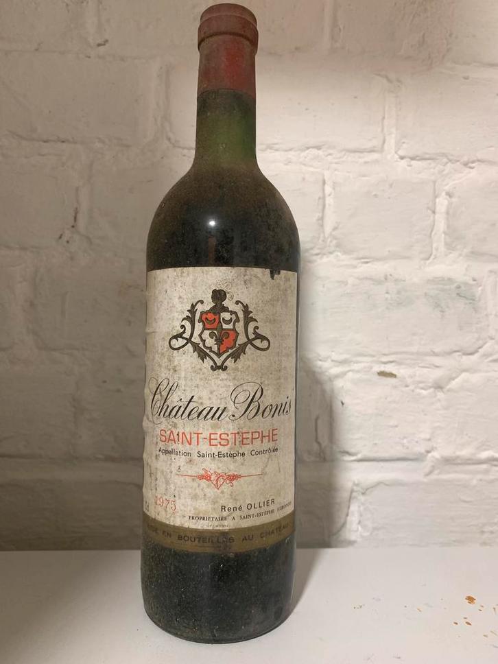 Chateau Bonis St Estèphe 1975, Verzamelen, Wijnen, Zo goed als nieuw, Rode wijn, Frankrijk, Vol, Ophalen