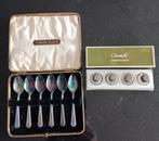 antieke zout en peperstrooiers en lepels, Antiquités & Art, Enlèvement