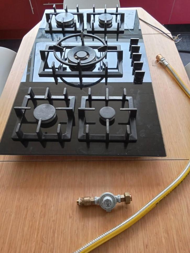 Table de cuisson au gaz, Electroménager, Tables de cuisson, Comme neuf, Encastré, 5 zones de cuisson ou plus, Enlèvement