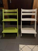 tripp trapp kinderstoelen (groen of wit), Kinderen en Baby's, Ophalen, Gebruikt, Meegroeistoel
