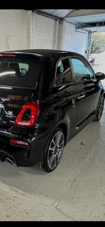 Abarth cabrio automaat 165 turismo, Auto's, 4 zetels, Cabriolet, Zwart, Leder