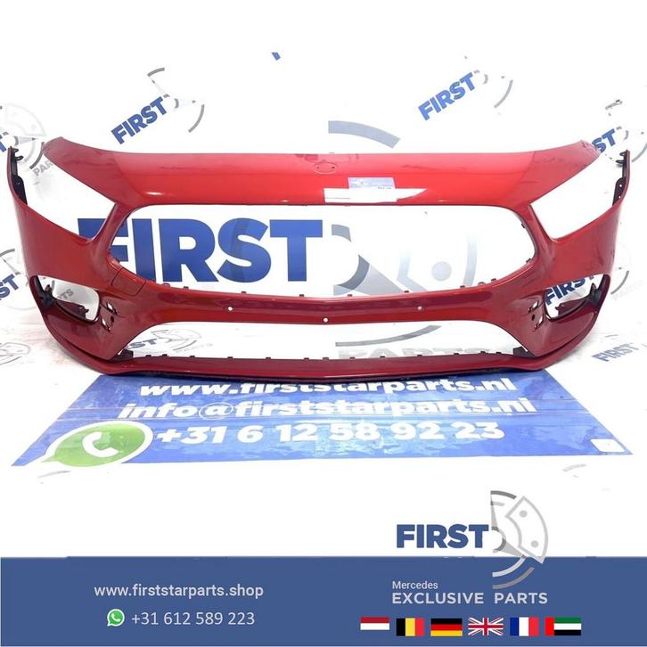 W177 BUMPER ROOD AMG Mercedes A Klasse VOORBUMPER 2018-2024, Auto-onderdelen, Carrosserie, Bumper, Mercedes-Benz, Voor, Gebruikt