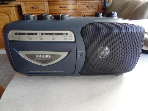 ② Petite radio avec cassette portative Philips AQ4150/04 — Radios — 2ememain