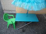 Table de jardin pour enfant avec parasol et chaise, Jardin & Terrasse, Synthétique, Chaise, Enlèvement ou Envoi, Neuf