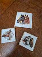 Zeldzame vintage keramische paarden onderzetters, Antiek en Kunst, Ophalen