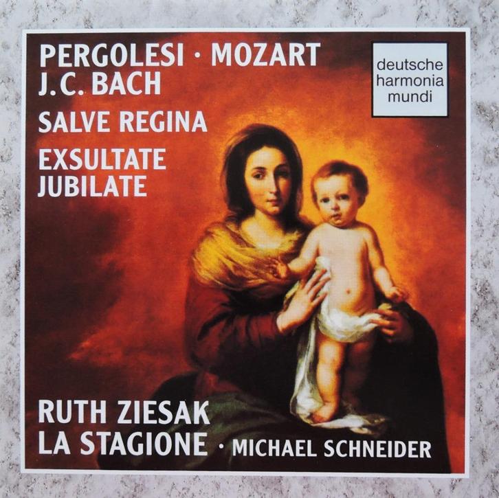 Salve Regina ea - Mozart / Pergolosi / Bach - DHM - 1996, Cd's en Dvd's, Cd's | Religie en Gospel, Zo goed als nieuw, Koren of Klassiek