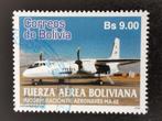 Bolivia 2008 - militaire luchtvaart - vliegtuig MA-60, Ophalen of Verzenden, Zuid-Amerika, Gestempeld