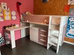 Hoogslaper met uitschuifbare bureau, Kinderen en Baby's, Kinderkamer | Stapelbedden en Hoogslapers, Ophalen, Zo goed als nieuw