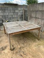 Table en bois à vendre, Jardin & Terrasse, Tables de jardin, Comme neuf, Bois, Carré