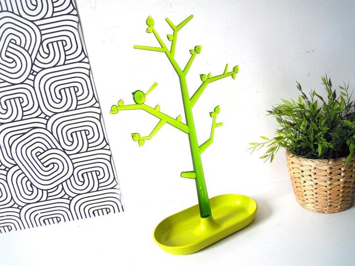 XXL Limoengroene juwelenboom van Koziol, Handtassen en Accessoires, Kettinghangers, Zo goed als nieuw, Overige materialen, Groen