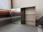 Roestvrij stalen spiegel-hangkast, industrial look IKEA, Ophalen, Spiegelkast, 50 tot 100 cm, Zo goed als nieuw