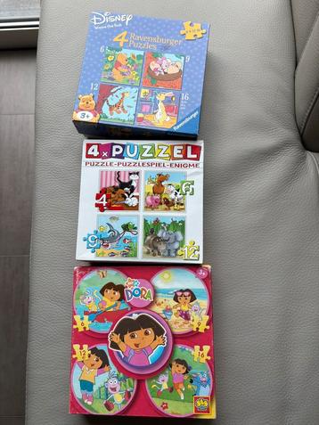 Puzzel: Dora, Winnie the Pooh, dieren beschikbaar voor biedingen