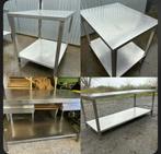 HORECA tafels van roestvrij staal, Ophalen of Verzenden, Gebruikt