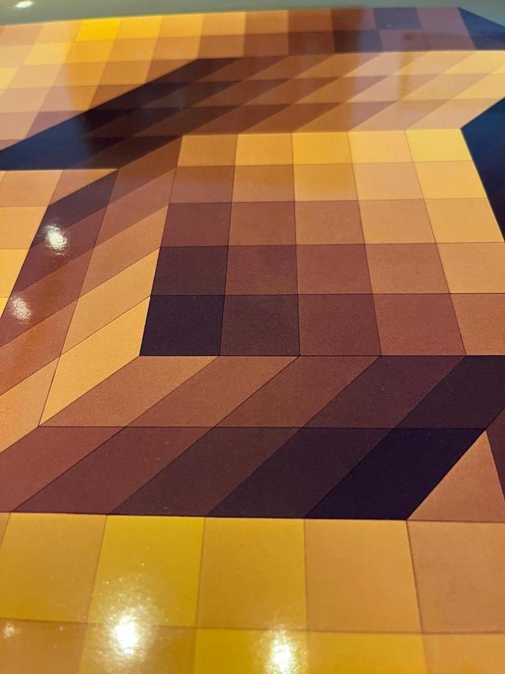 Viktor Vasarely (1906-1997) - 'AXO-44', Antiek en Kunst, Kunst | Litho's en Zeefdrukken, Ophalen of Verzenden