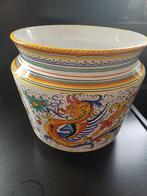 Handgeschilderd keramische Deruta cache-pot, Ophalen of Verzenden