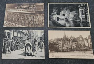 Brugge : 4 oude postkaarten beschikbaar voor biedingen