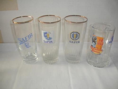 Safir bierglazen, 12 stuks voor € 8,00, Verzamelen, Biermerken, Zo goed als nieuw, Glas of Glazen, Overige merken, Ophalen of Verzenden
