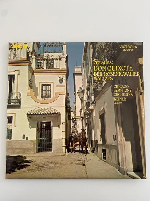 LP Strauss Chicago Sym Orch Reiner Janigro Don Quixote Rosen, Cd's en Dvd's, Vinyl | Klassiek, Zo goed als nieuw, Modernisme tot heden