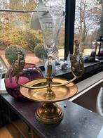 Antieke champagne geslepen kristalglas houder epergnes, Enlèvement ou Envoi, Cuivre