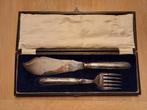 Verzilverd antiek vis-serveer bestek JD&S, Huis en Inrichting, Ophalen, Zo goed als nieuw, Bestekset
