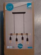 Luminaire - lustre -suspension EGLO 4 soquets E27, Maison & Meubles, Lampes | Lustres, Enlèvement, Neuf, Bois, Vintage - bois - suspension