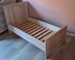 Meegroeibed junior / ledikant baby - grijs hout - Interbaby, Kinderen en Baby's, Ophalen, Gebruikt, 70 tot 85 cm, 140 tot 160 cm