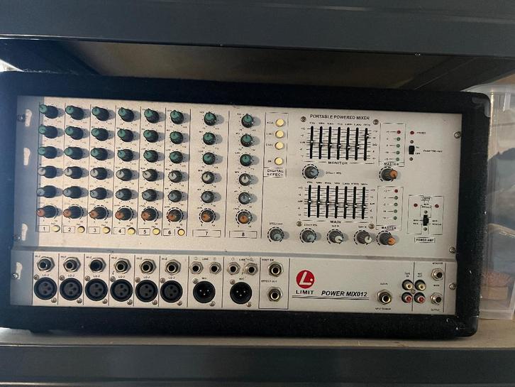 Complete geluidsinstallatie LIMIT + Hughes & Kettner, Audio, Tv en Foto, Luidsprekerboxen, Gebruikt, Front, Rear of Stereo speakers