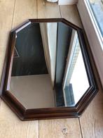 Aparte spiegel met houten rand , 76x56cm, Overige vormen, 50 tot 100 cm, Minder dan 100 cm, Ophalen of Verzenden