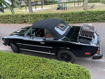 FIAT 124 SPIDER 2000 Pininfarina zwart | bruin leder MOOI! beschikbaar voor biedingen