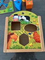 Houten vormenstoof boerderij, Kinderen en Baby's, Speelgoed | Kinderpuzzels, Ophalen, Zo goed als nieuw