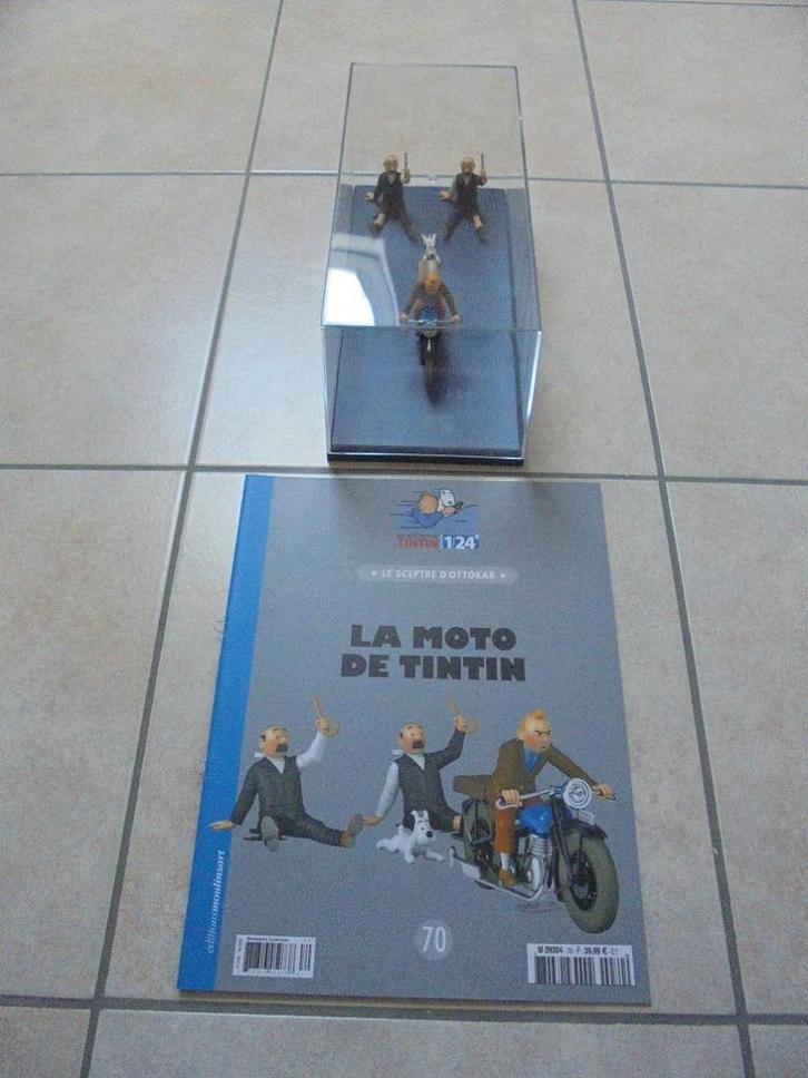 nr 70 De motorfiets van Kuifje, Hobby en Vrije tijd, Modelauto's | 1:24, Zo goed als nieuw, Motor, Overige merken, Ophalen of Verzenden