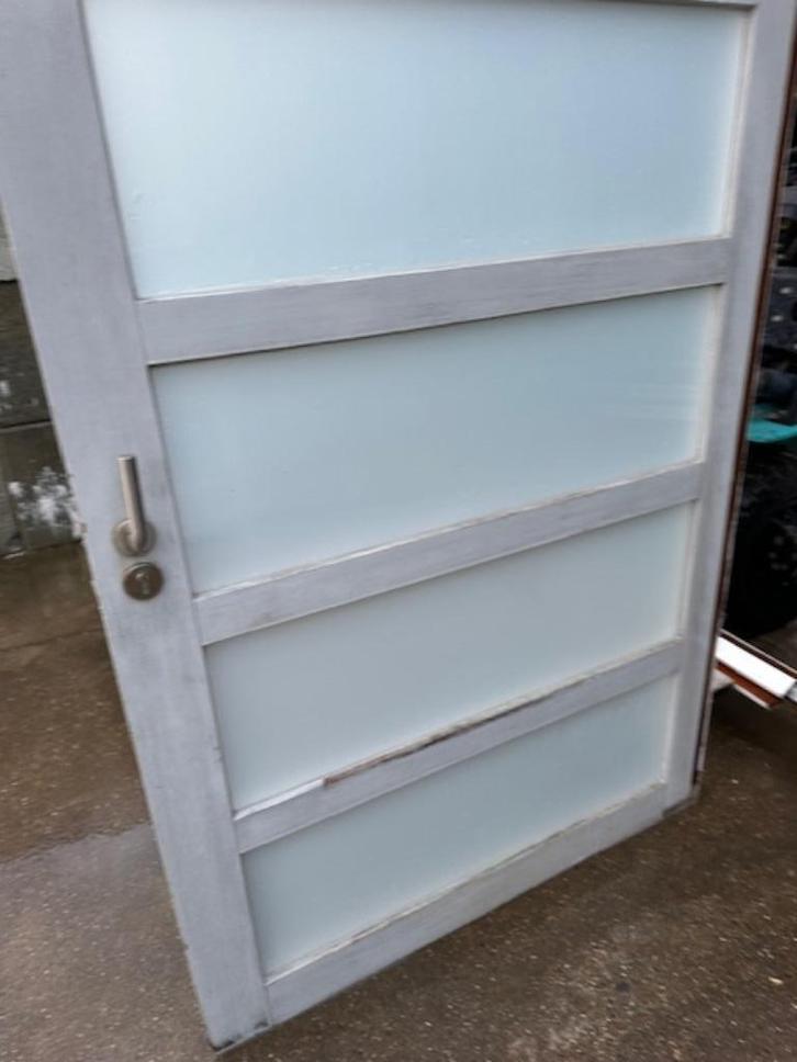 SCHUIFDEUR HARDHOUT, Doe-het-zelf en Bouw, Raamkozijnen en Schuifdeuren, Gebruikt, Ophalen