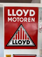 LLOYD Motoren emaille reclamebord, Ophalen, Gebruikt, Reclamebord