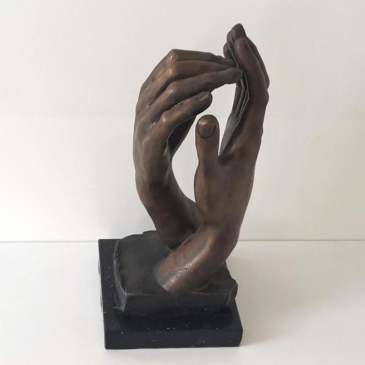 Sculptuur; de handen van Rodin - brons, Antiquités & Art, Art | Objets design
