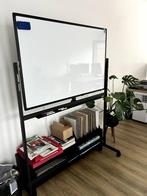 Maxtek Mobiel Dubbelzijdig Whiteboard - 120x80 cm, Enlèvement, Mobile, Comme neuf, Tableau blanc