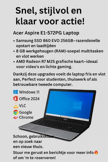 Acer Aspire E1-572PG core i5 beschikbaar voor biedingen
