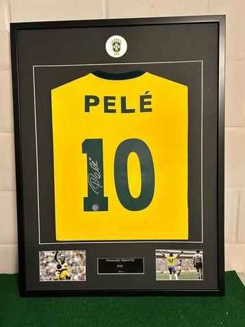 Signed & framed PELÉ shirt with certificate (COA)