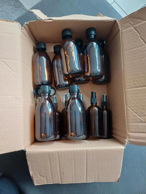 Nieuwe glazen of plastic flessen en spray, Huis en Inrichting, Woonaccessoires | Overige, Nieuw, Ophalen of Verzenden