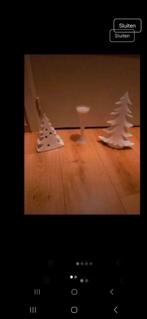 3 witte kerst stukken 1 boompje is met verlichting, Diversen, Ophalen of Verzenden, Zo goed als nieuw
