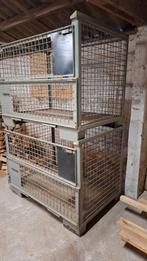 2 metalen draadcontainer palletbox (euro), Bricolage & Construction, Conteneurs, Enlèvement