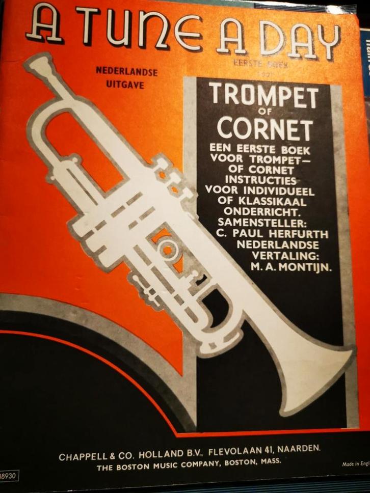 Tune a Day Vol.1 Trompet/Cornet  - Clarens Paul  Herfurth, Muziek en Instrumenten, Bladmuziek, Zo goed als nieuw, Les of Cursus