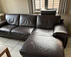 lederen salon merk NATUZZI // bruine kleur, Huis en Inrichting, Zetels | Zetels, 150 cm of meer, 250 tot 300 cm, Gebruikt, Hout