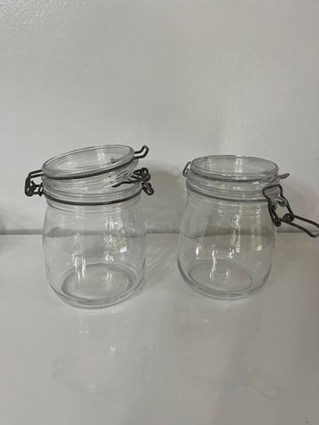Inmaakpotten /steriliseerbokalen Arc 2 stuks 3/4 liter. beschikbaar voor biedingen