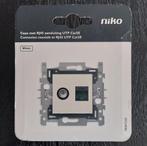 Niko Combinatie coax met RJ45-aansluiting UTP Cat. 5E, Doe-het-zelf en Bouw, Ophalen, Nieuw