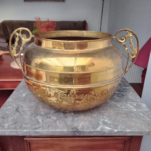 Koperen cache-pot mooi blinkend, Antiquités & Art, Antiquités | Bronze & Cuivre, Cuivre, Enlèvement