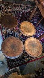 4 antieke Luterma houten krukjes, Huis en Inrichting, Ophalen