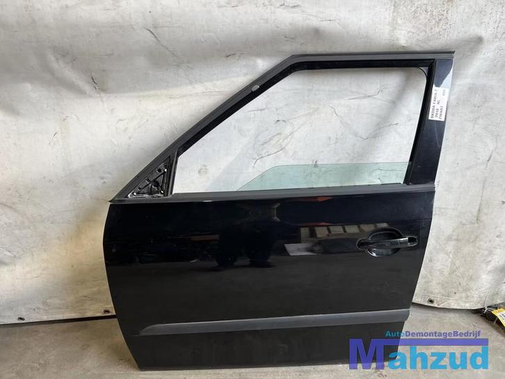 SKODA FABIA 2 Zwart Links voor deur portier 2007-2014, Auto-onderdelen, Carrosserie, Deur, Skoda, Voor, Links, Gebruikt