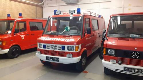 MERCEDES brandweer camper bus oldtimer BENZINE servo 1991, Caravans en Kamperen, Mobilhomes, Particulier, Bus-model, tot en met 4