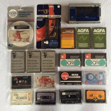 Lot MC/K7/Cassette Head Cleaners (18 Stuks) + Walkman beschikbaar voor biedingen