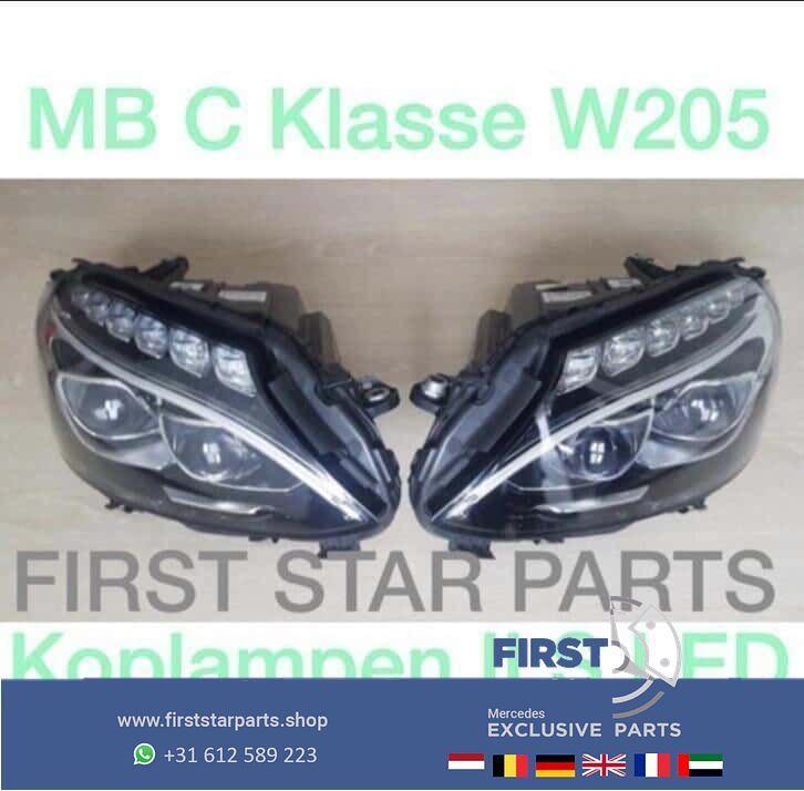 W205 C205 Koplamp links rechts LED ILS Mercedes C Klasse AMG, Auto-onderdelen, Verlichting, Mercedes-Benz, Gebruikt, Ophalen of Verzenden